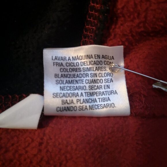 Greg Norman for Tasso Ella Men's Size Large Black & Red Full Zip Fleece Vest - Picture 8 of 10